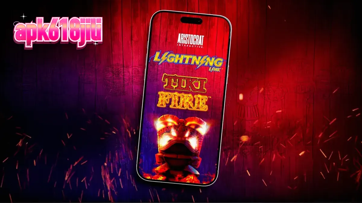 Tampilan visual slot Tiki Fire dengan nuansa Polinesia yang eksotis